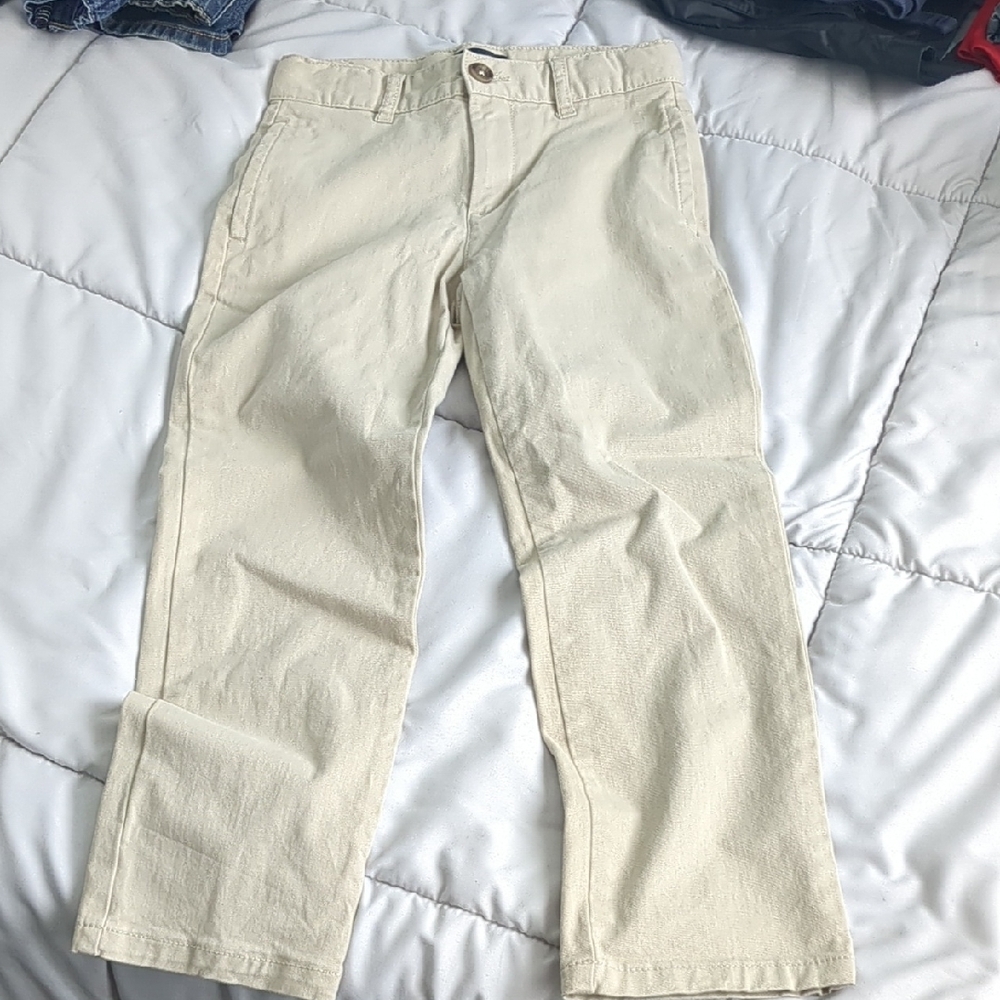Cream Casual Pants